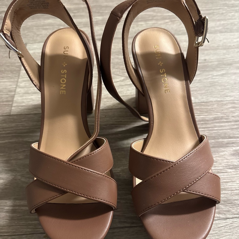 Sun + Stone Tan Women's Sandals